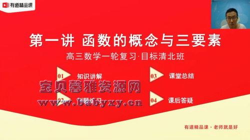 有道精品课2021高考王伟数学清北班（13.1G高清视频）百度网盘