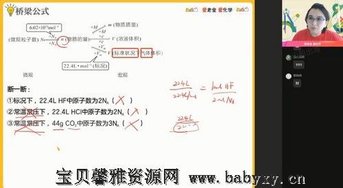 2022高考高三化学金淑俊暑假（7.85G高清视频）百度网盘