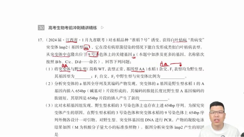 2024高三万猛生物冲刺班(押题班) 百度网盘分享