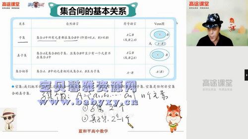 2021高考马力仲数学一轮暑假班（蓝和平）（11.2G超清视频）百度网盘