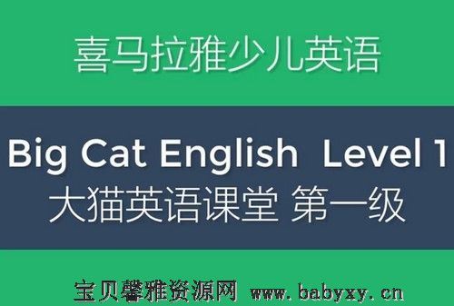 大猫少儿英语分级阅读课：第一级（喜马拉雅）（7.77G高清视频）百度网盘