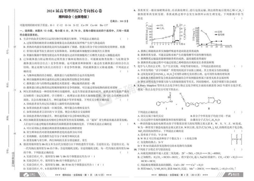 2024高三押题卷 百度网盘分享