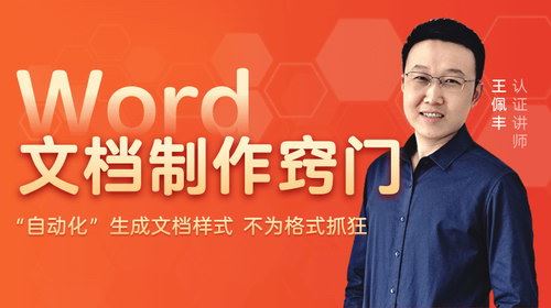 王佩丰《Word文档制作窍门》（完结）（高清视频）百度网盘