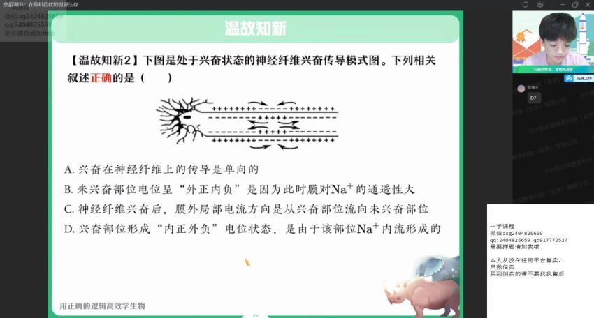 2022作业帮高二生物邓康尧暑假班（尖端） 百度网盘分享