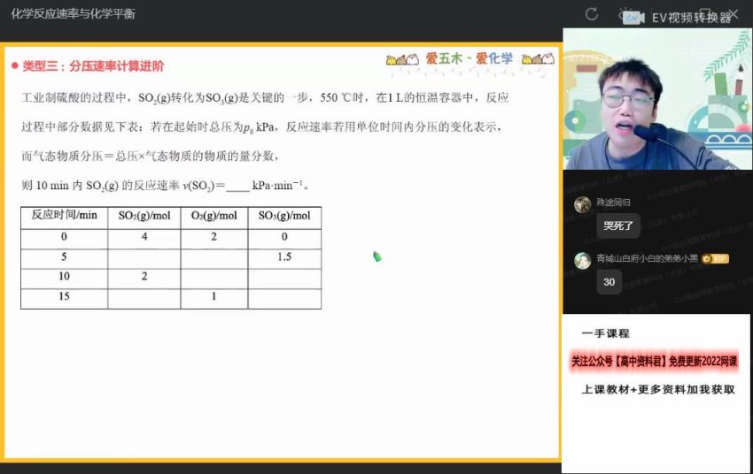 2022作业帮高二化学林森秋季班（冲顶） 百度网盘