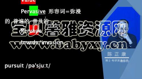 2021考研英语陈正康（11.5G高清视频）百度网盘