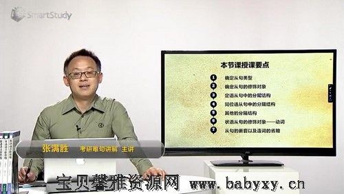 2018年智课网张满胜基础班语法与长难句精讲（26课时）（6.03G视频）百度网盘