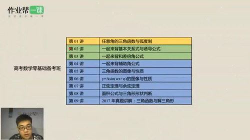 作业帮王自银高考数学零基础备考班视频课程（高清视频）百度网盘